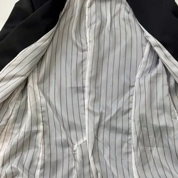 Zara Basic Collection Black One-Button Blazer Small - Picture 13 of 13